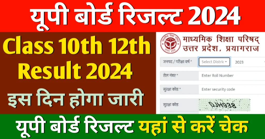 UP Board Result 2024 Class 10th 12th